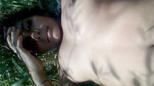 Village girl with unshaved pussy and ass gets fucked hard