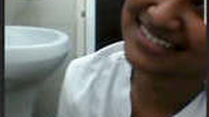 Charming Sri Lankan beauty performs on video chat