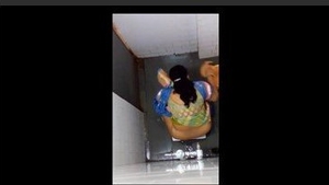Secretly recorded footage of women using the restroom