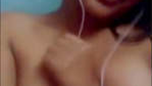 A cute Indian girl gets naughty on video call