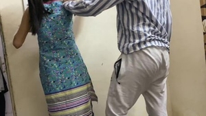 Desi maid gets fucked after flashing her dick