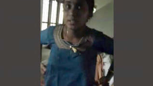 Attractive wife dressed in clothes