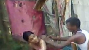 Indian bhabhi and lover engage in steamy outdoor sex in village setting