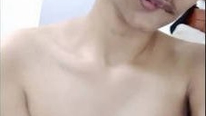 Cute Indian girl with a beautiful face gets naughty