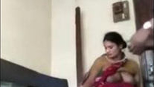 Busty wife enjoys some fun with her friend while her husband is away