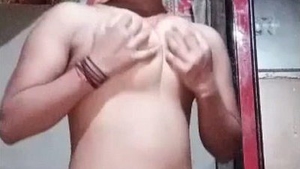 Nude beauty in a rural setting