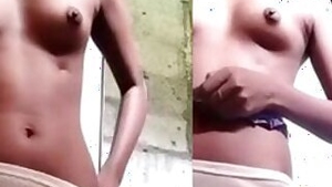 Village Girl Showing her Boobs and Pussy
