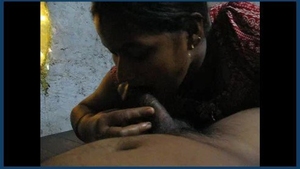 Desirable Indian wife skillfully performs oral sex in high definition