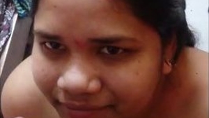 Telugu Bhabhi gives a sloppy blowjob in this video
