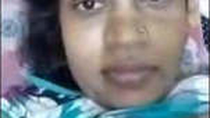 Busty babe Boudi flaunts her big boobs on video call