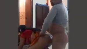 Indian office couples enjoy ass play