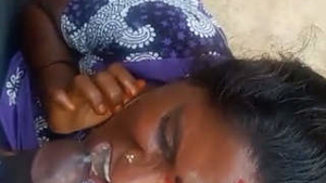 A South Indian wife receives semen in her mouth in a short video