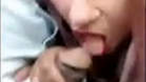 Aunty of Muslim faith performs erotic oral sex on former partner