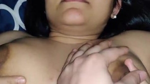 Sexy bhabi gives a blowjob to her husband's dick