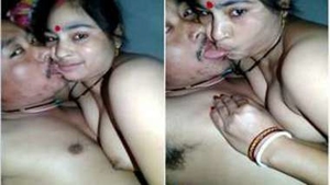 Desi couple enjoys XXX twins in passionate kissing session
