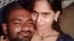 Sexy Indian Wife?s Secret Boob Pressing Video