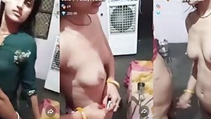 Livecam porn movie featuring a kinky brunette lady