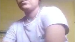 Indian wife gets playful with her partner in private