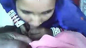 Indian spouse passionately performs oral sex on spouse