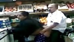 Hot punjabi aunty ass fucked in super market