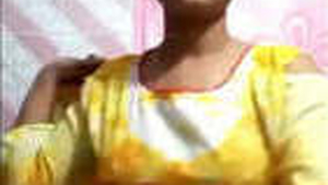 Indian blonde girl pleasuring herself by licking and fingering her vagina while making sounds for the first time on the internet.