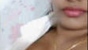 A seductive Indian woman reveals her breasts during a video chat