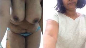 Desi beauty showcases her natural beauty in a homemade video