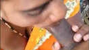 Aroused village woman performs a sensual blowjob in high definition