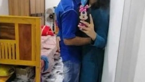 A steamy video call between a couple leads to passionate sex