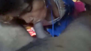 Sensual wife from Indian village performs oral sex