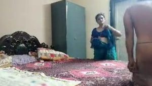 Indian village bhabi's first encounter with her father in love