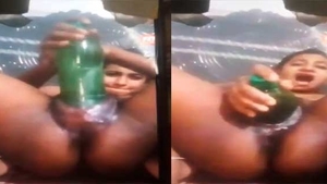 Rural beauty tries a novel way to pleasure herself