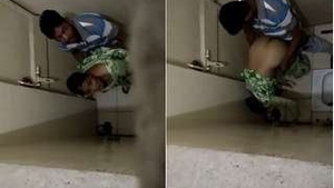 Randi gets her pussy pounded in the bathroom