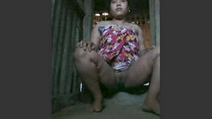 Country girl flaunts her bare skin