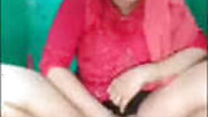 Desi aunty fingering in toilet