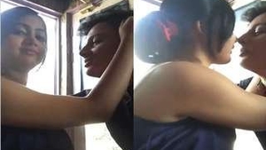 Indian couple shares passionate kisses in intimate video