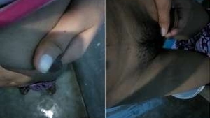 Country babe flaunts her natural body