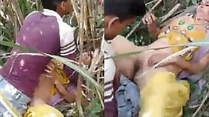 Desi randi fucking sucking outdoor sex with her young guys and clear Hindi audio