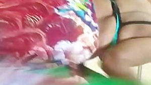 Desi home alone wife making saree strip video for hubby