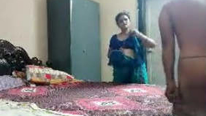Punjabi aunty gets intimate with her boss at their private residence