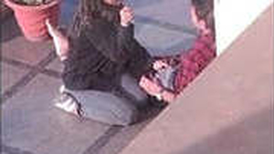 Public hand job and oral sex in the open air