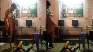 Indian girl gets fucked by teacher in classroom