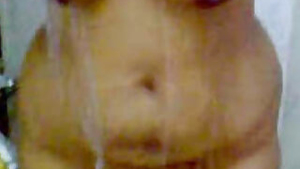 aunty caught taking a shower