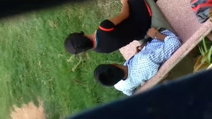 Indian lovers share sensual outdoor rendezvous