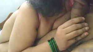 Desi aunty gives oral pleasure to her husband