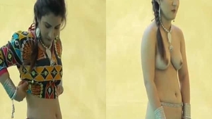 Watch a beautiful Indian girl strip and tease in this steamy video
