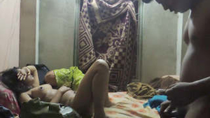 Young Indian couple enjoys steamy sex in hotel room