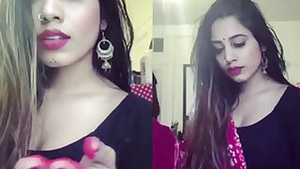 sexy babe hot expression in HOLI
