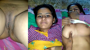 Watch a curvy girl's big boobs and pussy in action