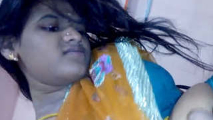 South Indian bhabhi in traditional sari gets naughty